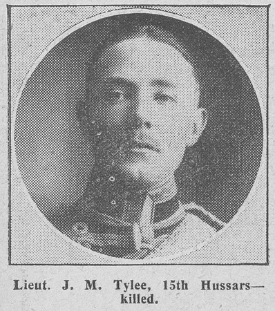 Tylee J M Lt 15th Hussars The Graphic 14th Sep 1914
