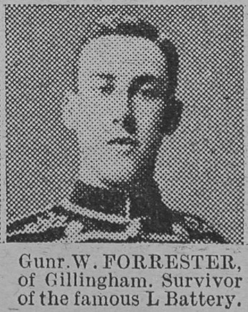 Forrester W Gnr L Battery Royal Horse Artillery Of Gillingham The Vivid 6th Mar 1915