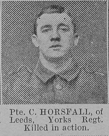 Horsfall C Pte 8214 2nd Yorkshire Regiment Of Leeds The Vivid 6th Mar 1915