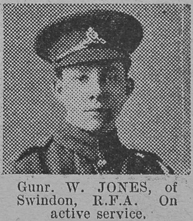 Jones W Gnr Royal Field Artillery Of Swindon The Vivid 6th Mar 1915
