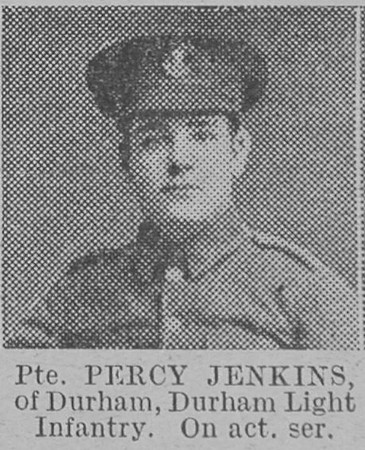 Jenkins P Pte Durham Light Infantry Of Durham The Vivid 6th Mar 1915