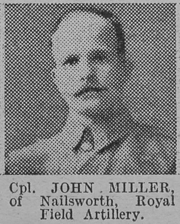 Miller J Cpl Royal Field Artillery The Vivid 6th Mar 1915