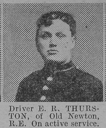 Thuston E R Dvr Royal Engineers Of Thurston The Vivid 6th Mar 1915