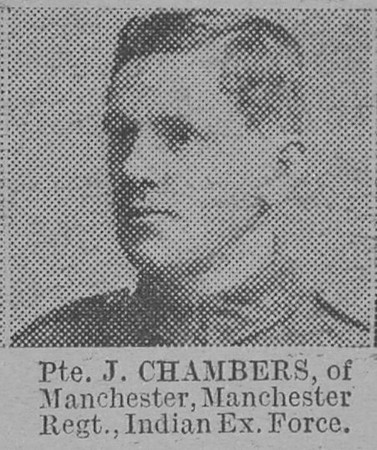 Chambers J Pte Manchester Regiment Of Manchester The Vivid 13th Mar 1915