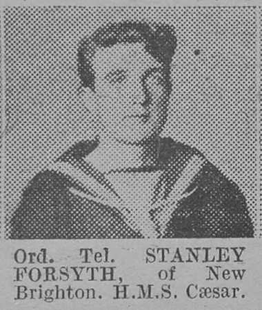 Forsyth S Ord Tel HMS Caesar Royal Navy Of New Brighton The Vivid 13th Mar 1915