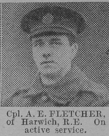 Fletcher A E Cpl Royal Engineers Of Harwich The Vivid 13th Mar 1915