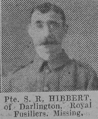 Hibbert S R Pte Royal Fusiliers Of Darlington The Vivid 13th Mar 1915