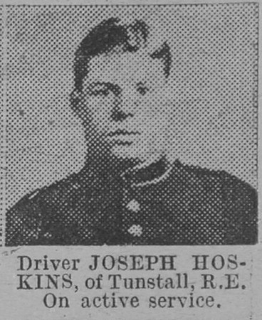 Hoskins J Dvr Royal Engineers Of Tunstall The Vivid 13th Mar 1915