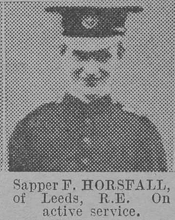 Horsfall F Sapper Royal Engineers Of Leeds The Vivid 13th Mar 1915