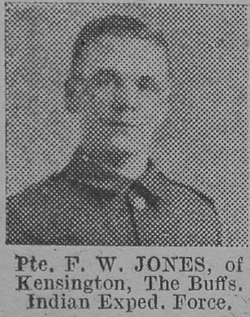 Jones F W Pte East Kent Regiment Of Kensington The Vivid 13th Mar 1915