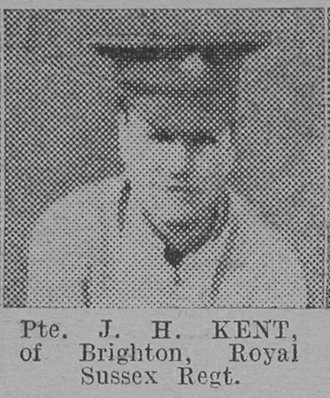 Kent J H Pte Royal Sussex RegimentOf Brighton The Vivid 13th Mar 1915