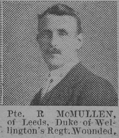 McMullen R Pte Duke Of Wellingtons West Riding Regiment Of Leeds The Vivid 13th Mar 1915
