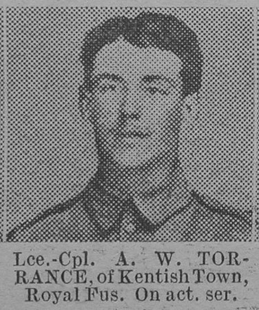 Torrance A W LCpl Royal Fusiliers Of Kentish Town