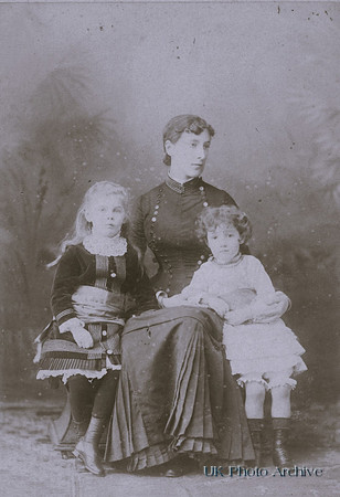 A Victorian Women With Her Two Children