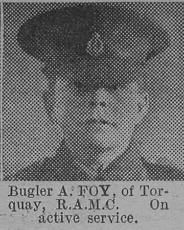 Foy A Bugler Royal Army Medical Corps Of Torquay The Vivid 20th Mar 1915