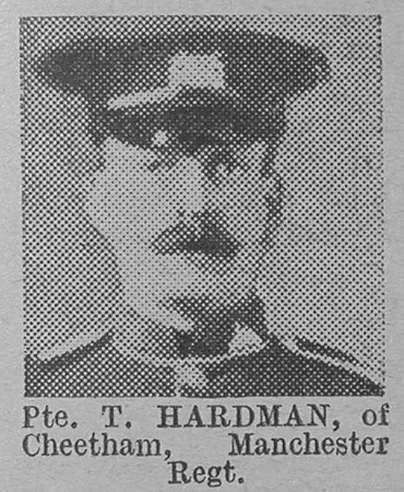 Hardman T Pte Manchester Regiment Of Cheetham The Vivid 20th Mar 1915