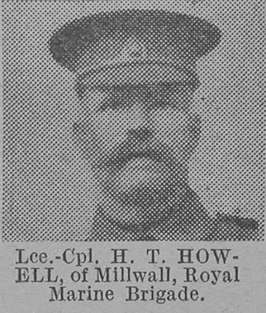 Howell H T LCpl Royal Marines Of Millwall The Vivid 20th Mar 1915