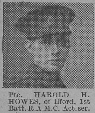 Howes H H Pte Royal Army Medical Corps Of Ilford The Vivid 20th Mar 1915