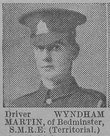 Martin W Dvr Royal Engineers Of Bedminster The Vivid 20th Mar 1915
