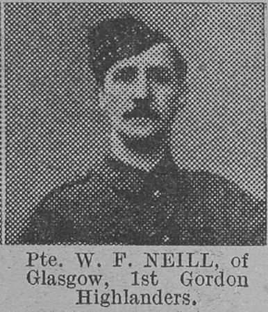 Neill W F Pte 1st Gordon Highlanders Of Glasgow The Vivid 20th Mar 1915