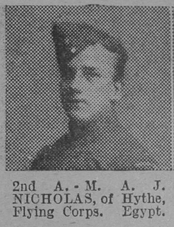 Nicholas A J 2nd AM Royal Flying Corps The Vivid 13th Mar 1915