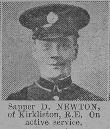 Newton D Sapper Royal Engineers Of Kirkliston The Vivid 20th Mar 1915