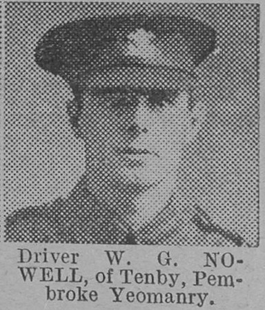 Nowell W G Dvr Pembroke Yeomanry Of Tenby The Vivid 20th Mar 1915
