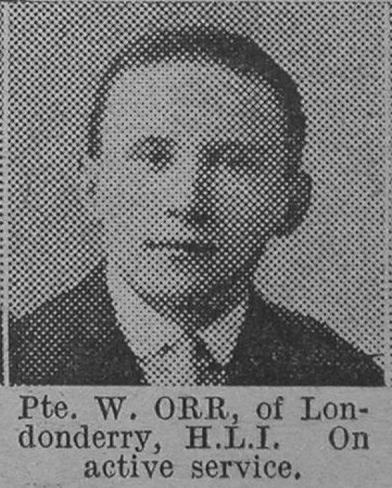Orr W Pte Highland Light Infantry Of Londonderry The Vivid 20th Mar 1915