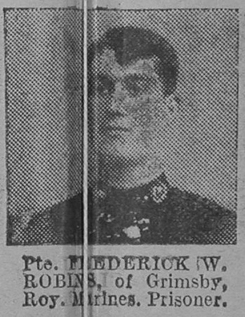 Robins F W Pte Royal Marines Of Grimsby The Vivid 13th Mar 1915