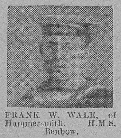 Wale F W AB HMS Benbow Royal Navy The Vivid 20th Mar 1915