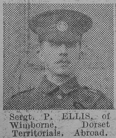 Ellis P Sergt Dorset Regiment Of Wimborne The Vivid 27th Mar 1915