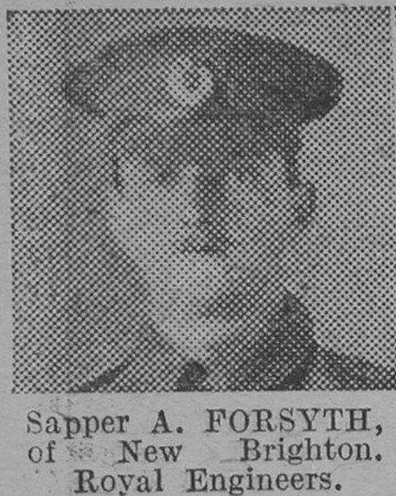 Forsyth A Sapper Royal Engineers Of New Brighton The Vivid 27th Mar 1915