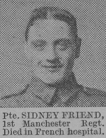Friend S Pte 1st Manchester Regiment The Vivid 27th Mar 1915