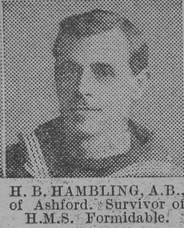 Hambling H B AB HMS Formidable Royal Navy Of Ashford The Vivid 27th Mar 1915