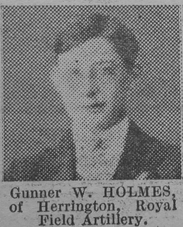 Holmes W Gnr Royal Field Artillery Of Herrington The Vivid 27th Mar 1915