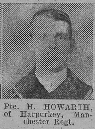 Howarth H Pte Manchester Regiment Of Harpurkey The Vivid 27th Mar 1915