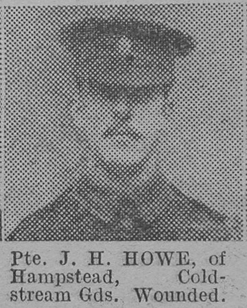 Howe J H Pte Coldstream Guards Of Hampstead The Vivid 27th Mar 1915