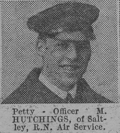 Hutchings M Petty Officer Royal Naval Air Service The Vivid 27th Mar 1915