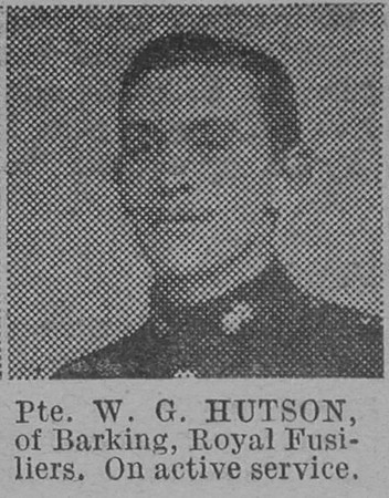 Hutson W G Pte Royal Fusiliers Of Barking The Vivid 27th Mar 1915