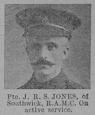 Jones J R S Pte Royal Army Medical Corps Of Southwick The Vivid 27th Mar 1915