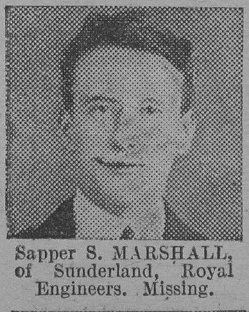 Marshall S Sapper Royal Engineers Of Sunderland The Vivid 27th Mar 1915