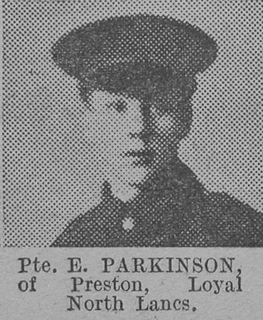 Parkinson E Pte Loyal North Lancs Regiment Of Preston The Vivid 27th Mar 1915