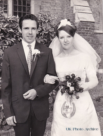 A 1960s Bride And Groom