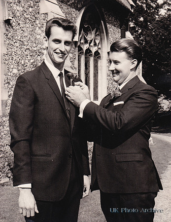 A 1960s Groom And Best Man
