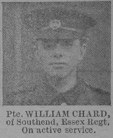 Chard W Pte Essex Regiment Of Southend The Vivid 3rd Apr 1915