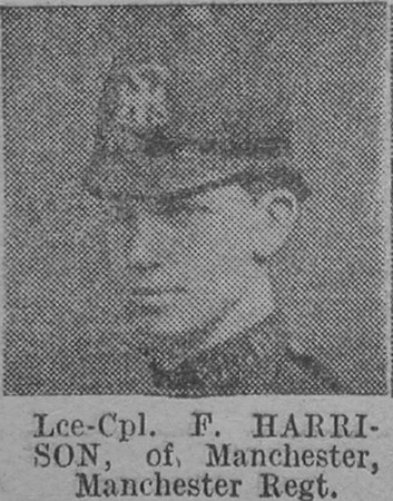 Harrison F LCpl Manchester Regiment Of Manchester The Vivid 3rd Apr 1915
