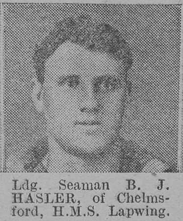 Hasler B J Leading Seaman HMS Lapwing Of Chelmsford The Vivid 3rd Apr 1915