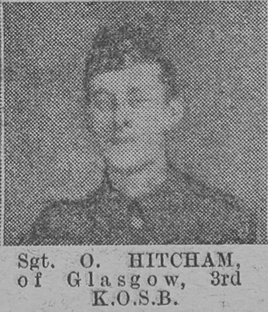 Hitcham O Sergt 3rd Kings Own Scottish Borderers Of Glasgow The Vivid 3rd Apr 1915