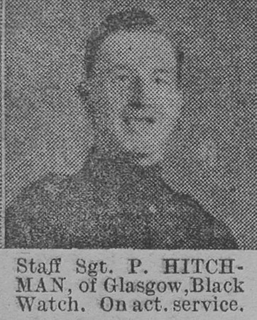 Hitchman P Staff Sergt Black Watch Of Glasgow The Vivid 3rd Apr 1915