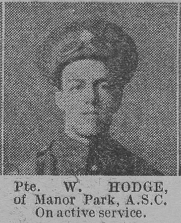 Hodge W Pte Army Service Corps Of Manor Park The Vivid 3rd Apr 1915